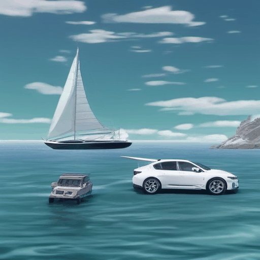 Cars and Boats Moving Around